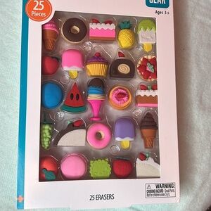 Eraser Pals Set - 25 Colorful Erasers